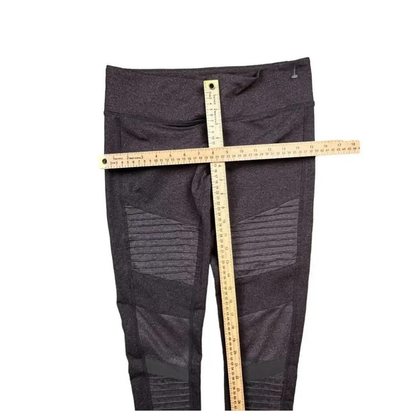 ALO YOGA High Rise Moto Leggings In Stormy Heather Gray - Picture 10 of 16